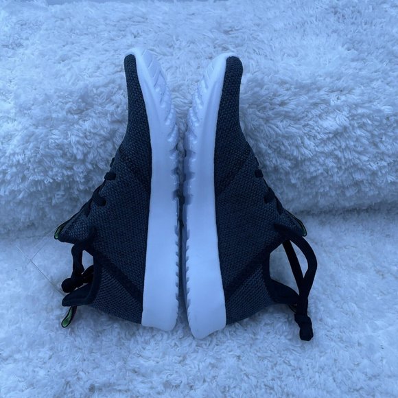 Adidas Running Shoes Girls 6 US Cloudfoam Pure K Black Pink Magenta Sneakers - Picture 5 of 10